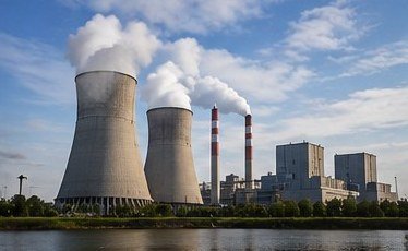 Power plant cooling towers